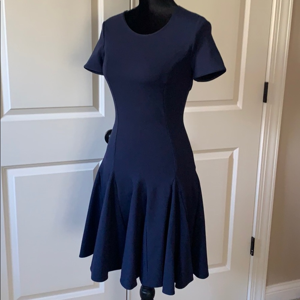 Halston Heritage Navy Midi Dress